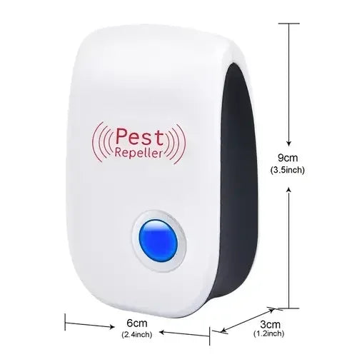 Ultrasonic Pest Repellent Plug-In - Effective Indoor Insect Control For Mosquitoes, Mice, Spiders, Ants, Cockroaches - Child-Saf