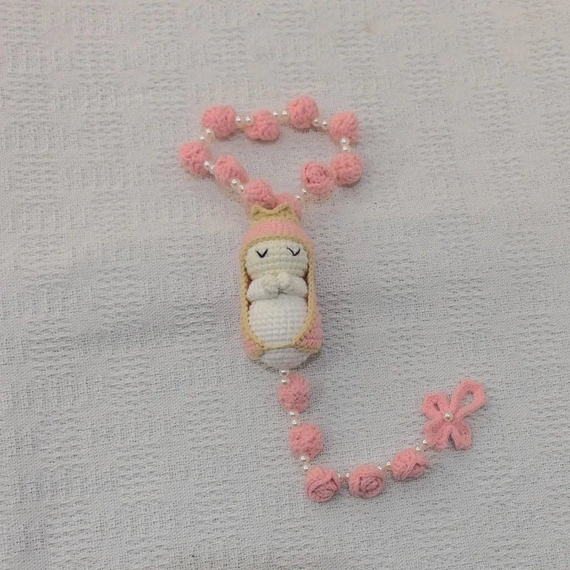 10cm Handmade Christening Baptism wedding engagement Communion birthday Bridal baby Rosaries Christmas Gift Home Decoration