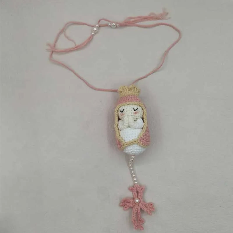 10cm Handmade Christening Baptism wedding engagement Communion birthday Bridal baby Rosaries Christmas Gift Home Decoration