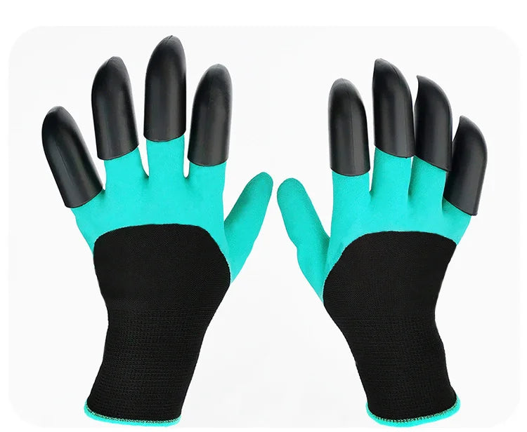 Garden gloves, stab resistant, waterproof, claw resistant, wear-resistant, ground scraping, grass pulling, soil digging, special