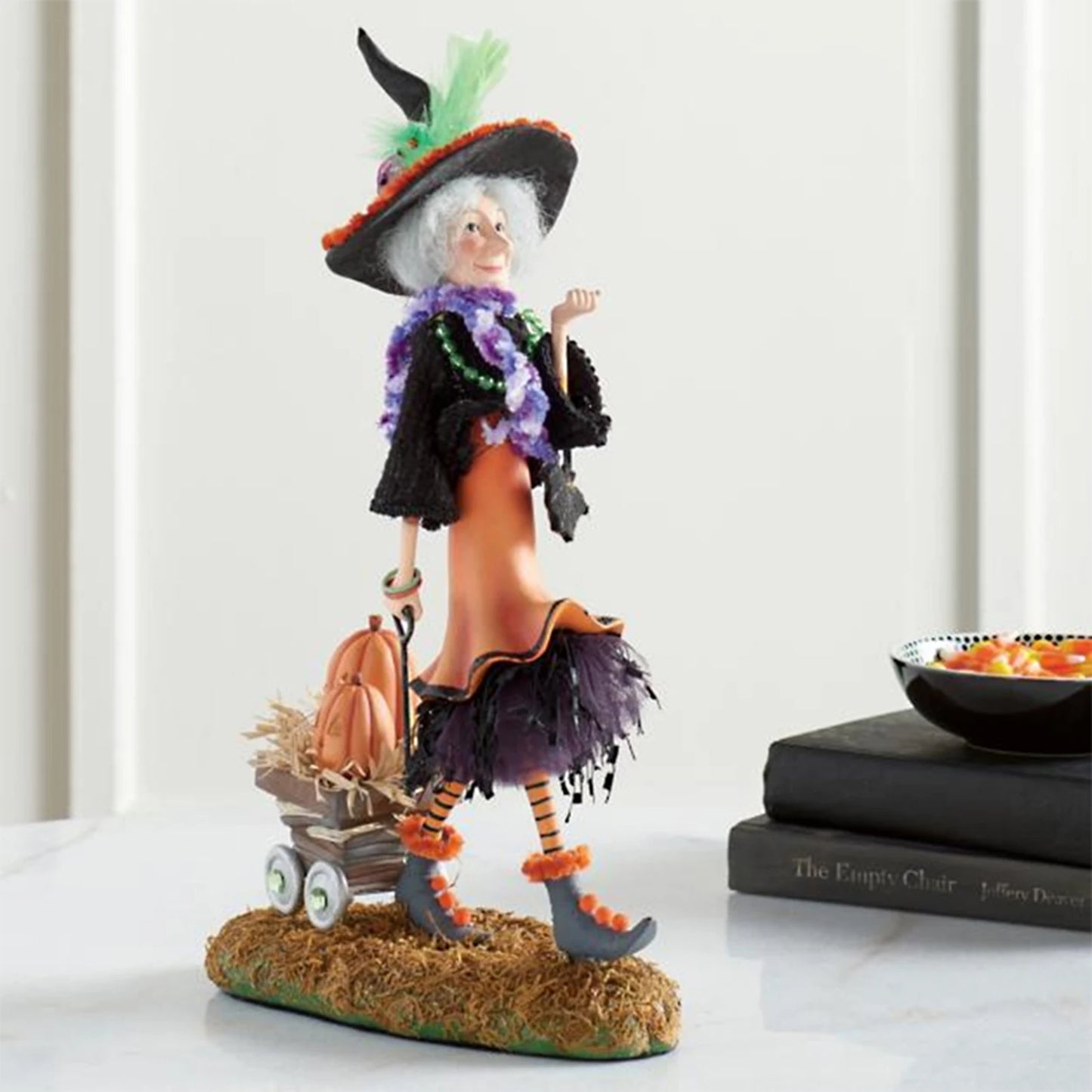 Hand-Painted Resin Crafts  Resin Witch Statue Ornament  Witch Statue Craft