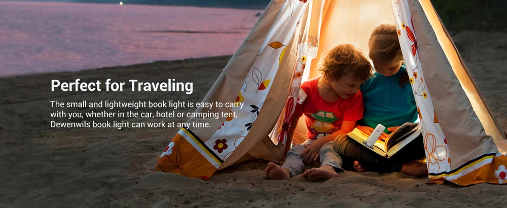 Mini Light Reading Clip Light LED Small Night Light USB Charging Adjustable Brightness Eye Protection Portable