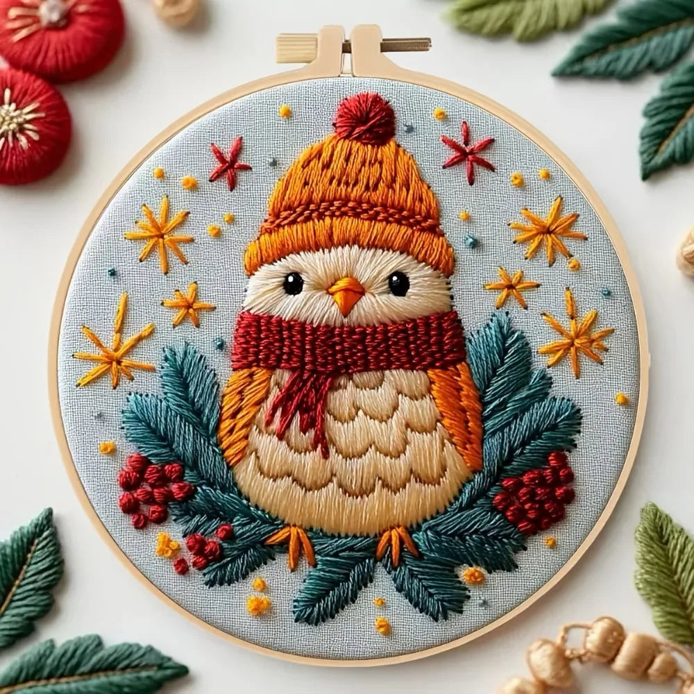 1 Christmas hand-embroidered material kit is a diy material kit suitable for beginners. It features a series of material kits fo