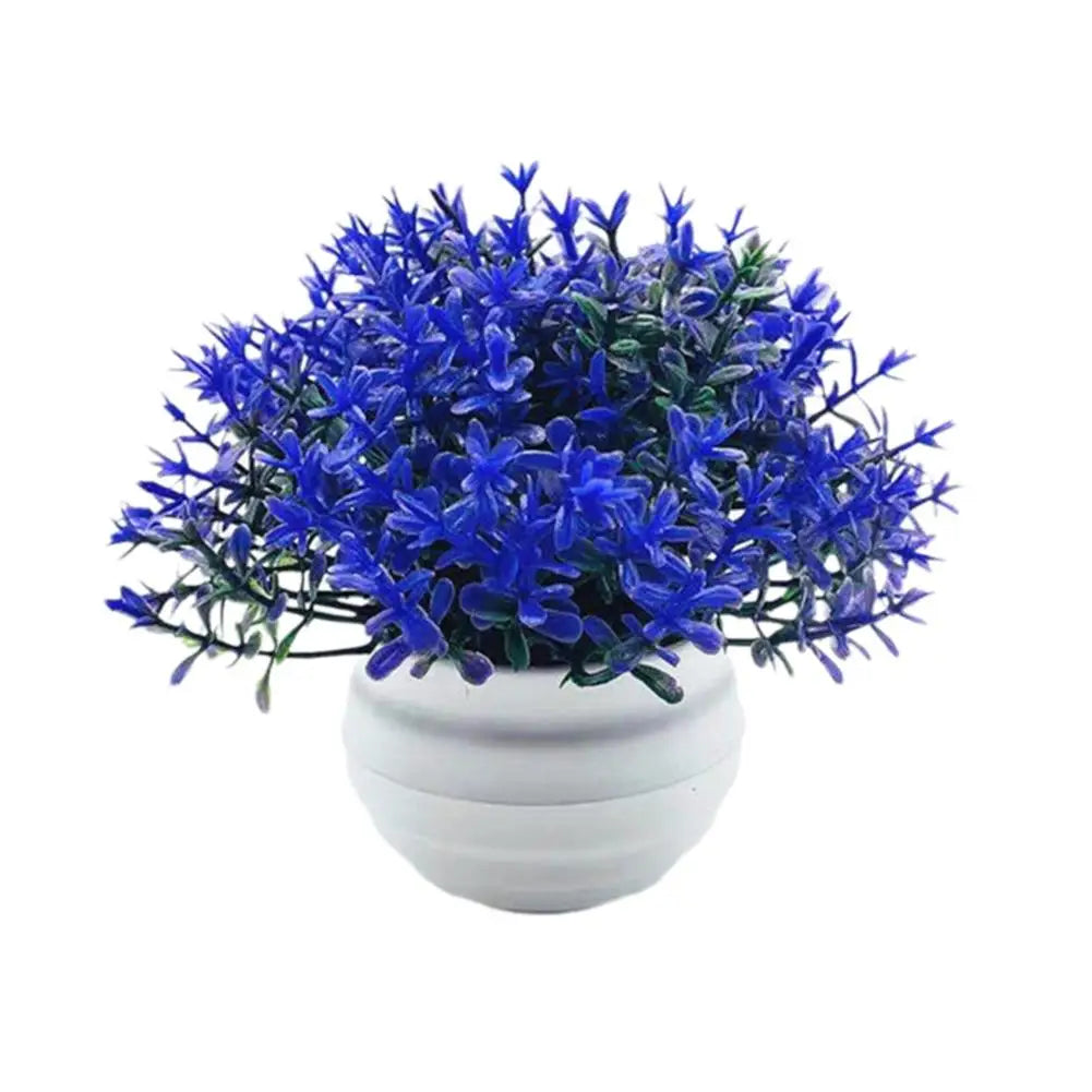Artificial Pot Flowers 2025 Small Fake Plants with Pot Mini Potted Plants for Kitchen Garden House Office Tabletop Decoration