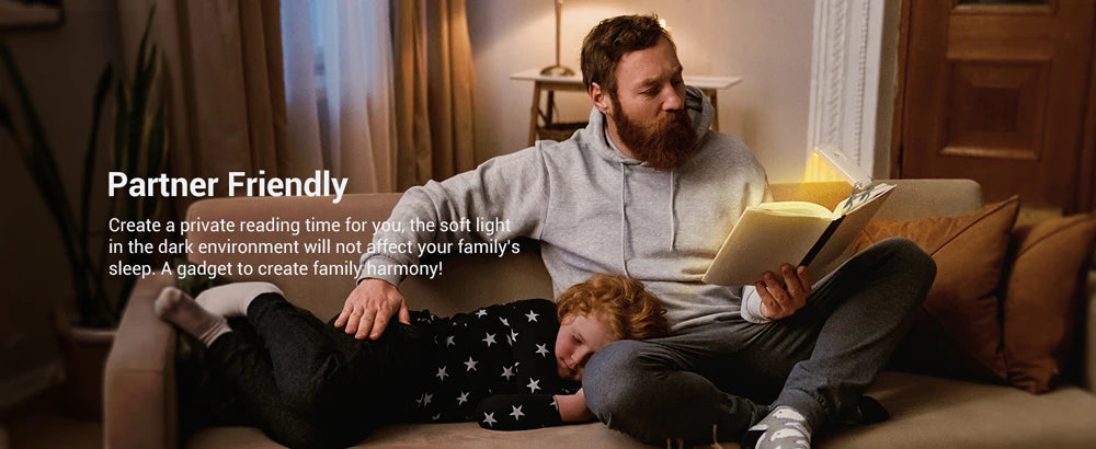 Mini Light Reading Clip Light LED Small Night Light USB Charging Adjustable Brightness Eye Protection Portable