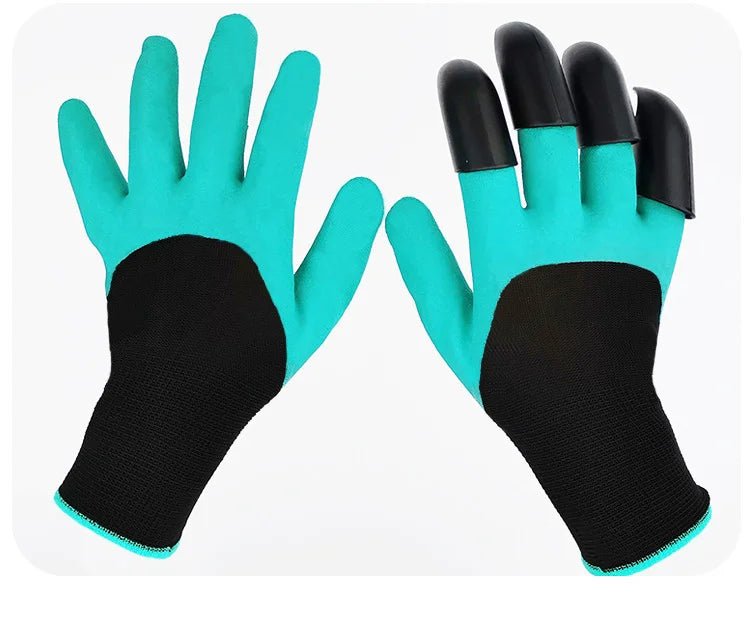 Garden gloves, stab resistant, waterproof, claw resistant, wear-resistant, ground scraping, grass pulling, soil digging, special