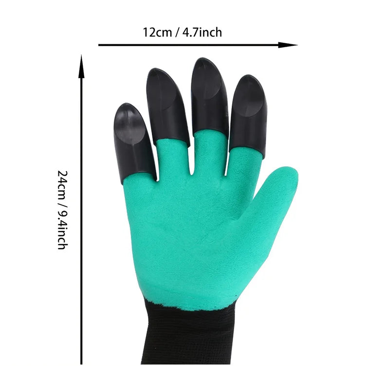 Garden gloves, stab resistant, waterproof, claw resistant, wear-resistant, ground scraping, grass pulling, soil digging, special