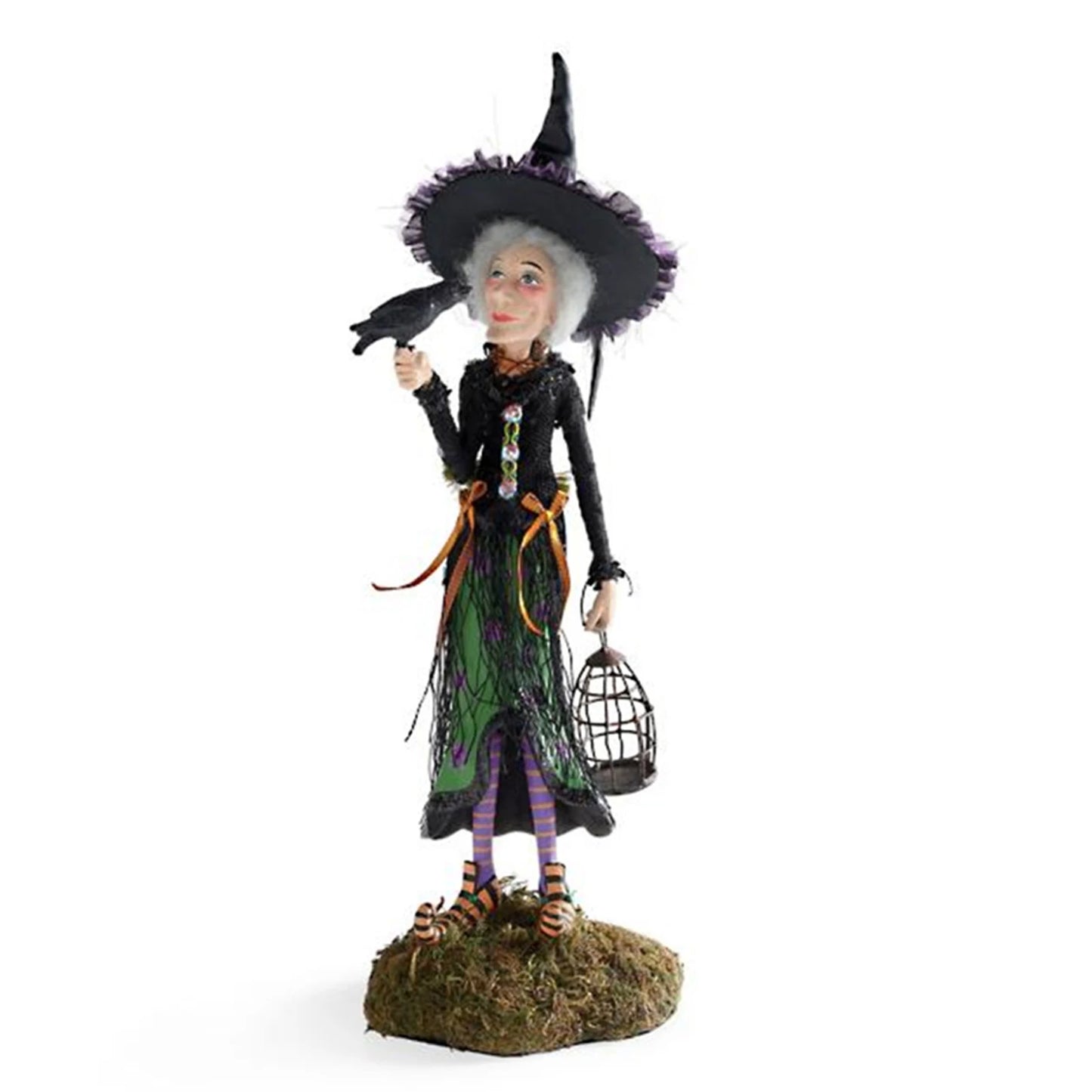 Hand-Painted Resin Crafts  Resin Witch Statue Ornament  Witch Statue Craft