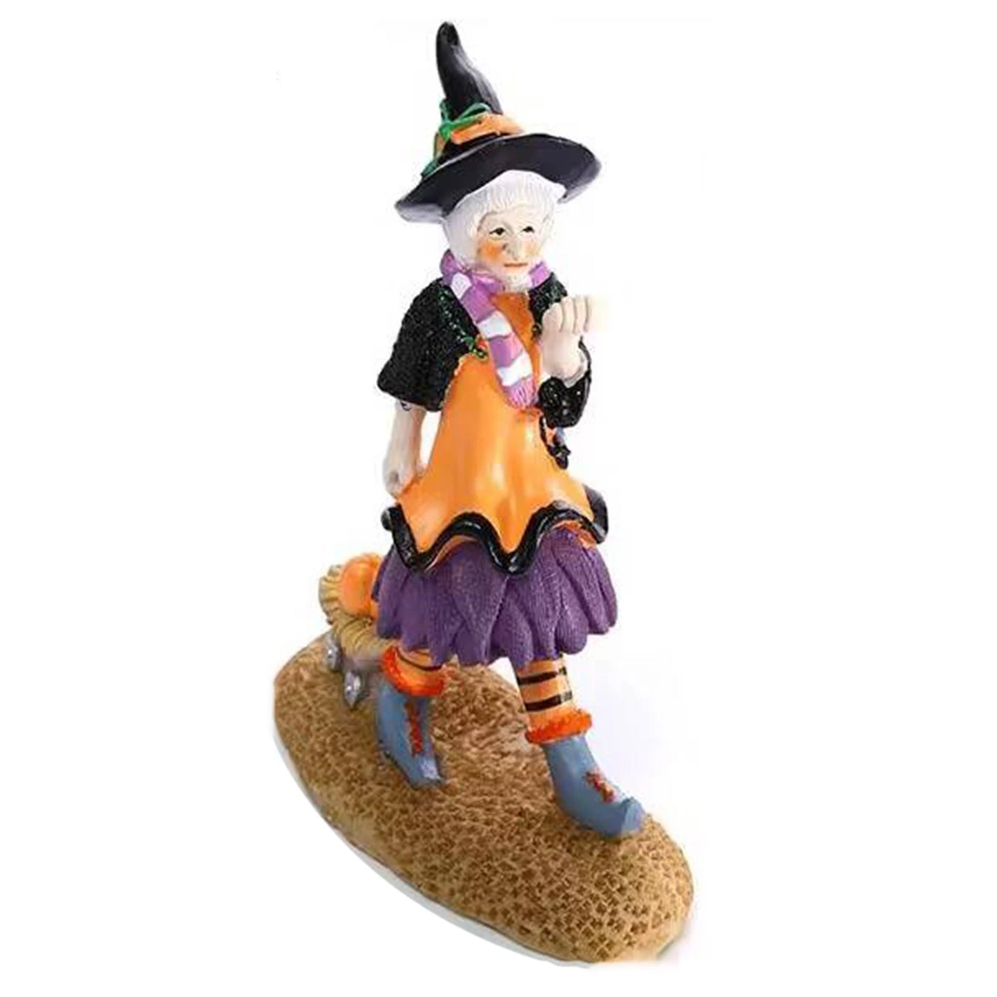 Hand-Painted Resin Crafts  Resin Witch Statue Ornament  Witch Statue Craft