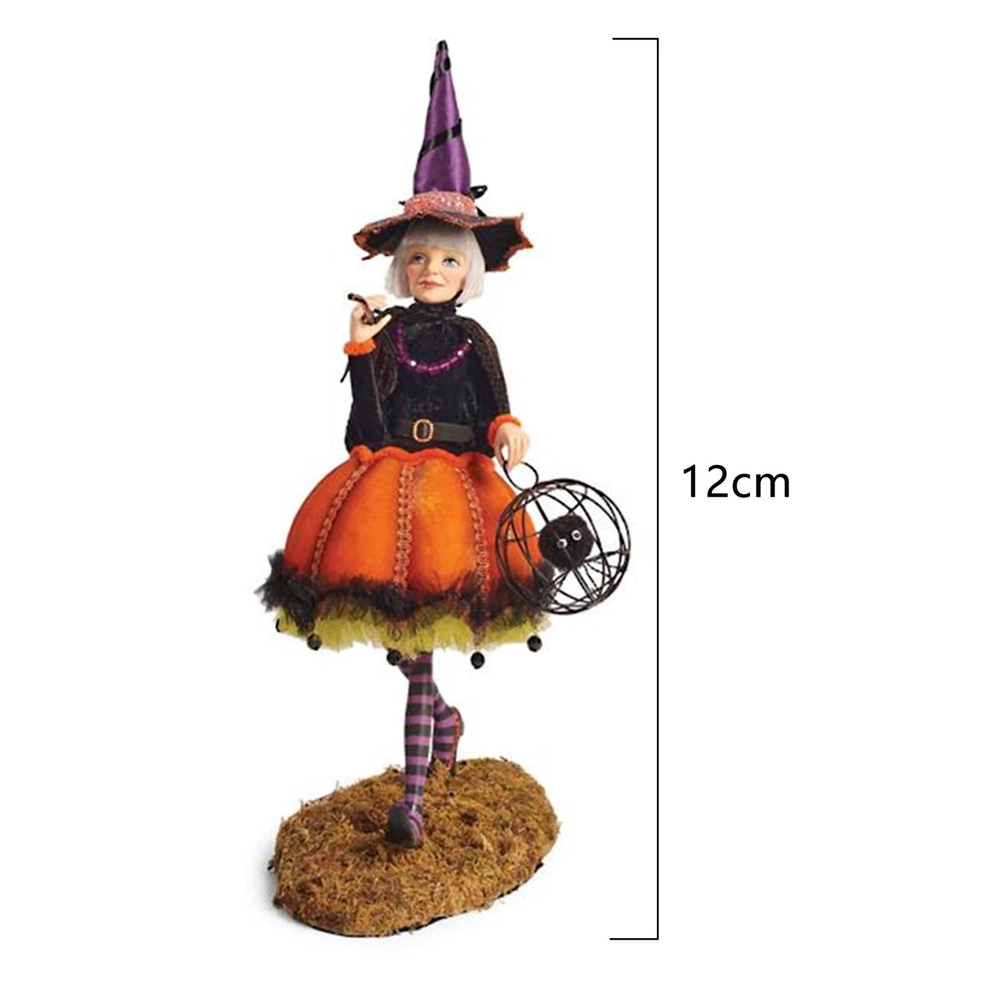 Hand-Painted Resin Crafts  Resin Witch Statue Ornament  Witch Statue Craft