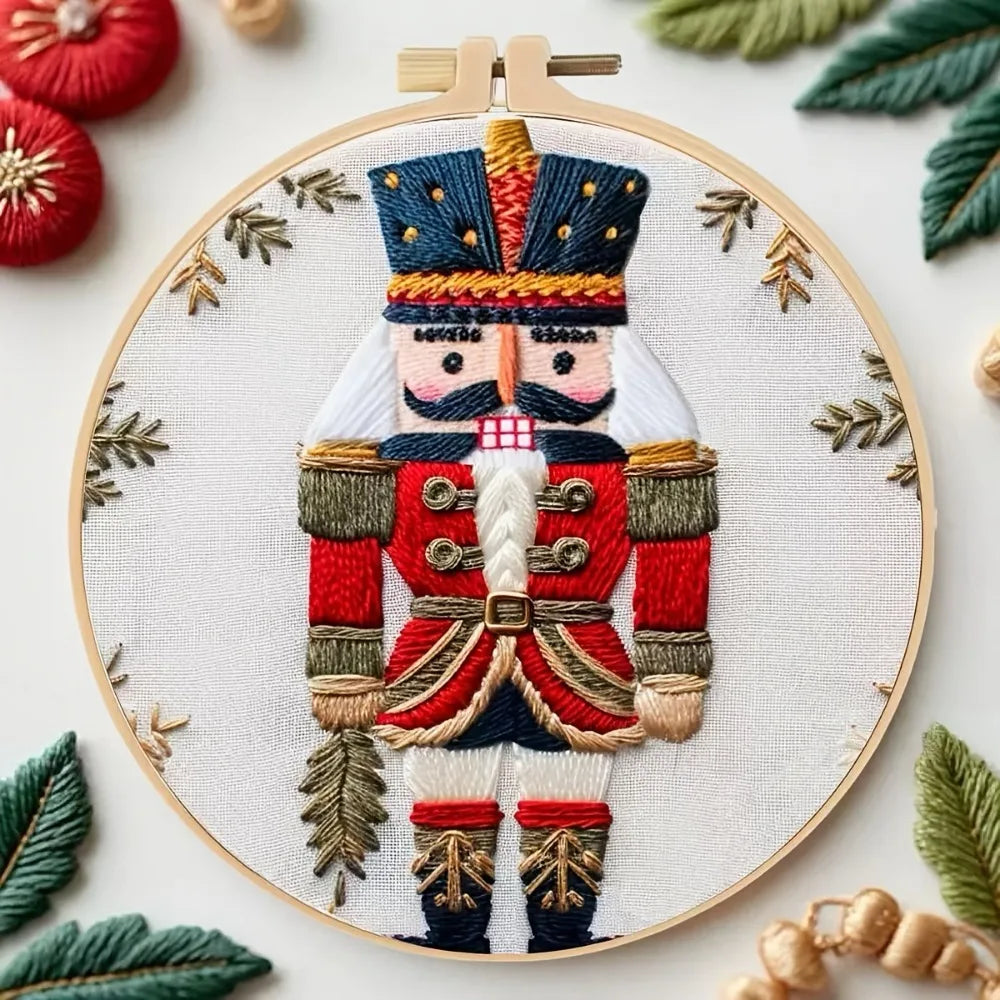 1 Christmas hand-embroidered material kit is a diy material kit suitable for beginners. It features a series of material kits fo