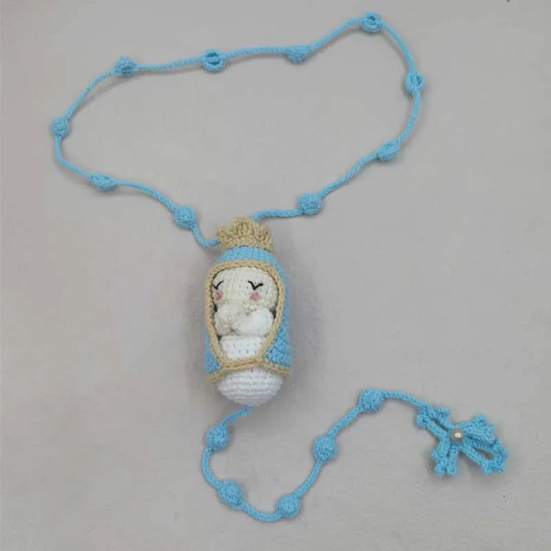 10cm Handmade Christening Baptism wedding engagement Communion birthday Bridal baby Rosaries Christmas Gift Home Decoration
