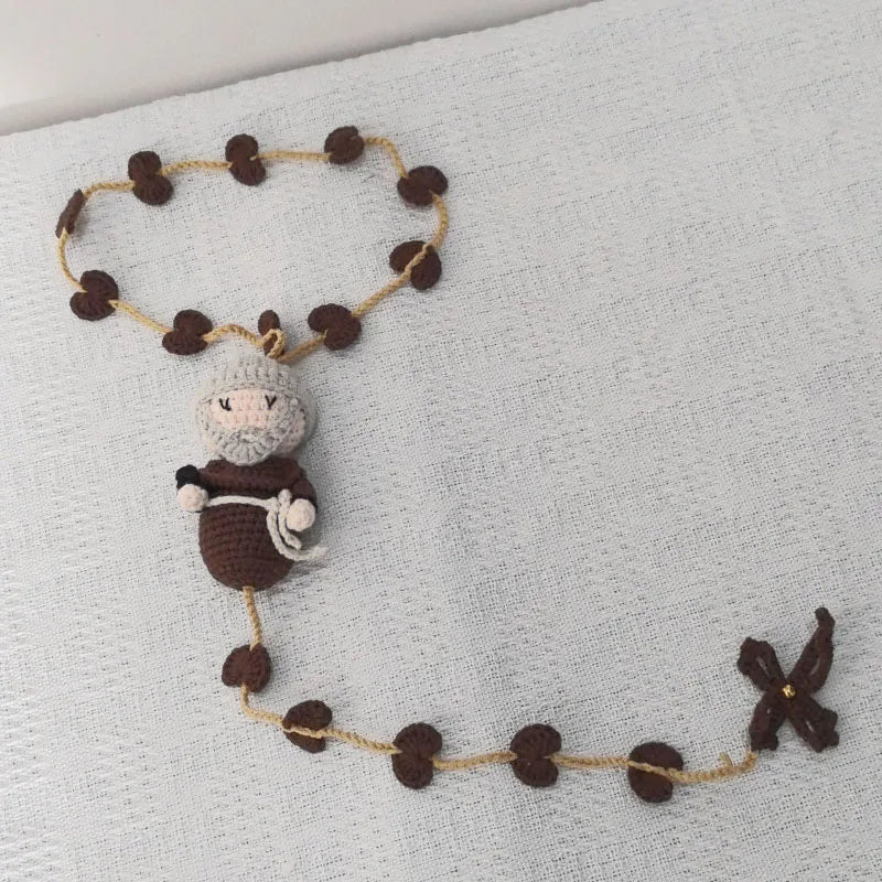 10cm Handmade Christening Baptism wedding engagement Communion birthday Bridal baby Rosaries Christmas Gift Home Decoration